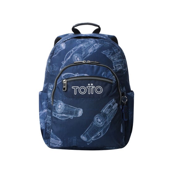 Totto Kit Escolar Mochila + Estuche Blueprint