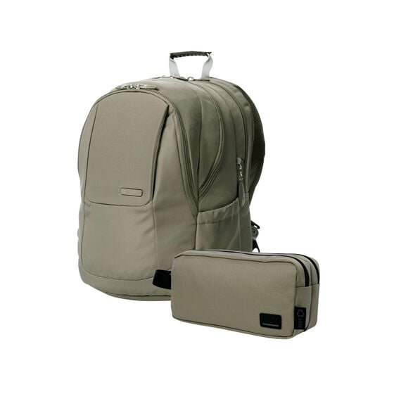 totto Kit mochila ejecutiva + estuche Desert Taupe