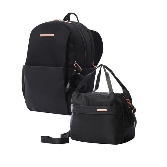 totto Kit mochila mujer + portameriendas Black