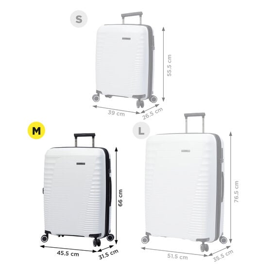 Totto Maleta Traveler M - Blanco