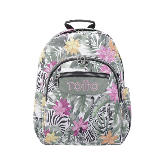 totto Mochila Acuarela - Tropical cebras