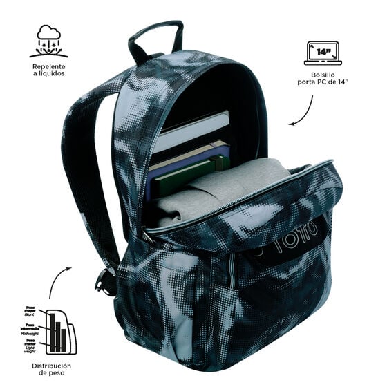 Totto Mochila Acuareles - Bluc