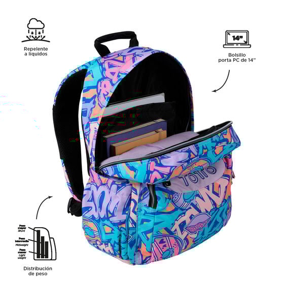 Totto Mochila Acuareles - Broad