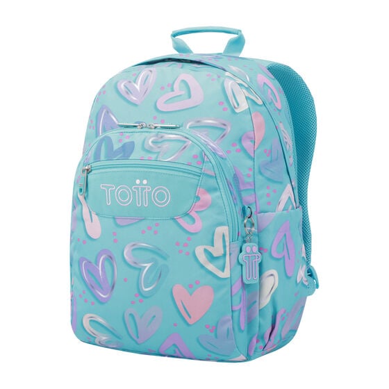Totto Mochila Acuareles - Corazones Pintados
