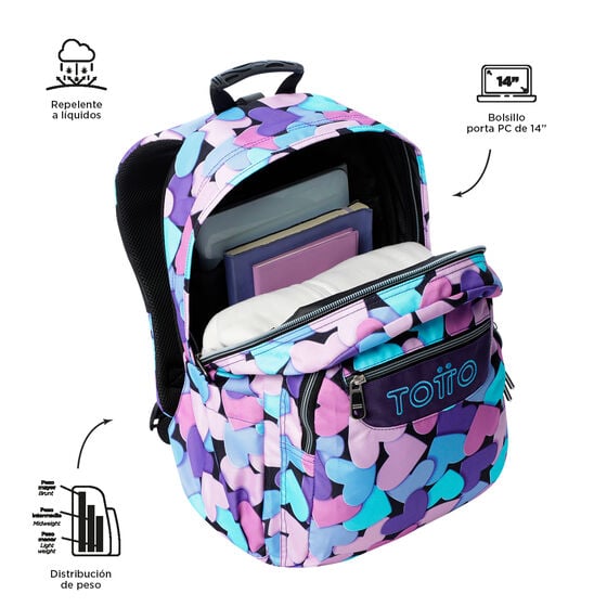 Totto Mochila Acuareles - Dear Blue