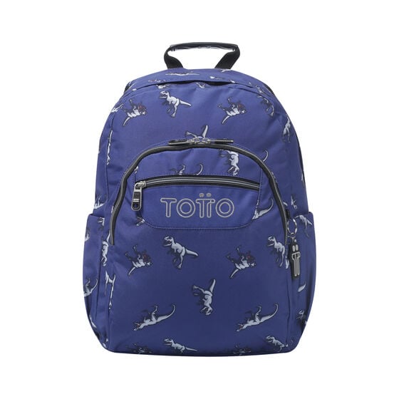 totto Mochila Acuareles - Dinosaurs Blue
