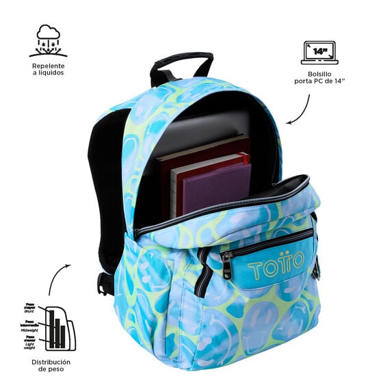 Totto Mochila Acuareles - Happy Flow