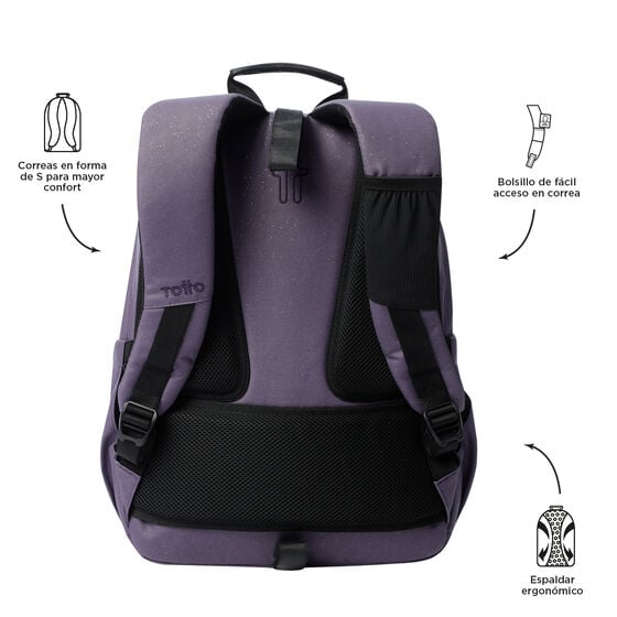 Totto Mochila Acuareles - Morado