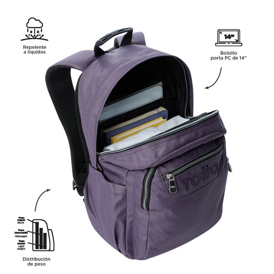 Totto Mochila Acuareles - Morado