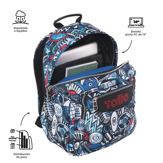 Totto Mochila Acuareles - Musika