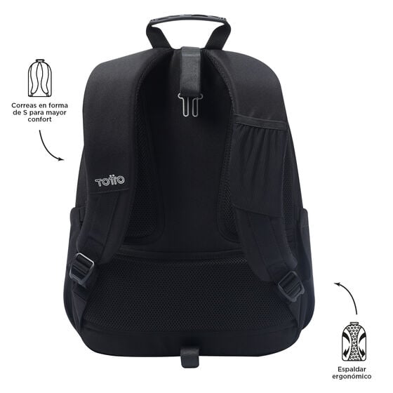 Totto Mochila Acuareles - Negro