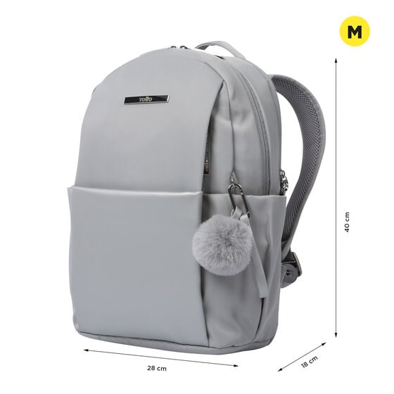 Totto Mochila Adelaide 1 - Silver