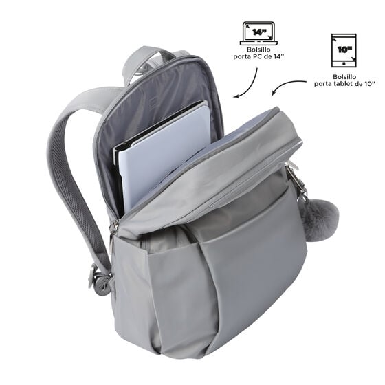 Totto Mochila Adelaide 1 - Silver