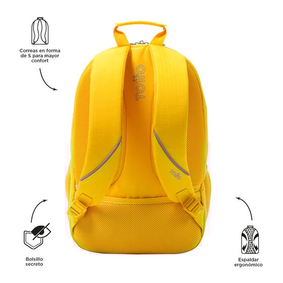 Totto Mochila Cambri 2.0 - Super Lemon