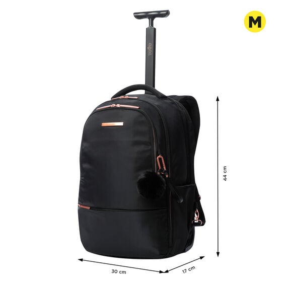 Totto Mochila Con Ruedas Trolley - Black