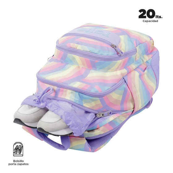 Totto Mochila Crayoles - Arcoíris