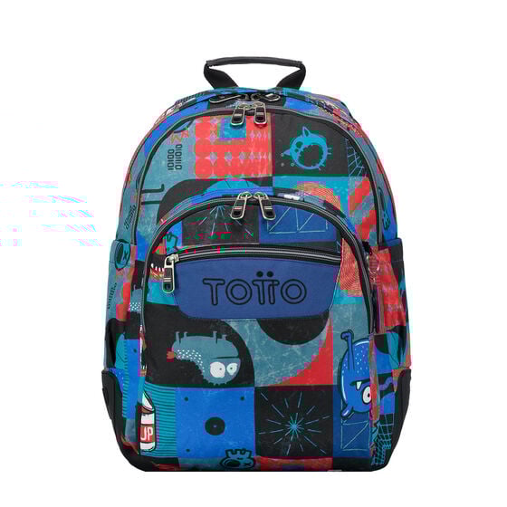 totto Mochila Crayoles - Cyber monstruos