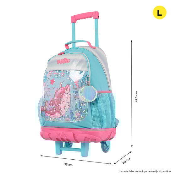 Totto Mochila De Ruedas Pink Ocean L