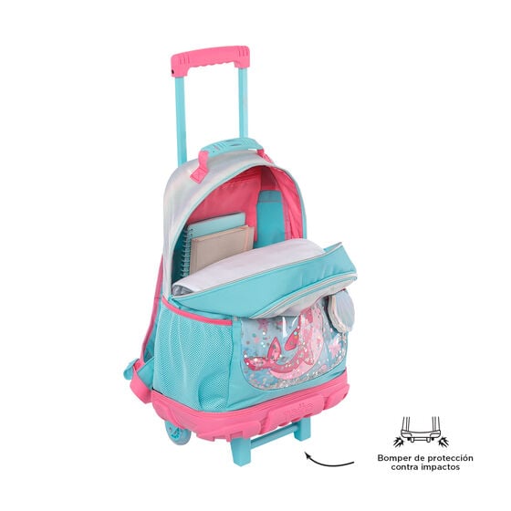 Totto Mochila De Ruedas Pink Ocean L