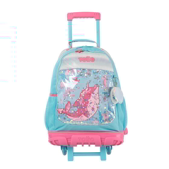 totto Mochila de ruedas Pink Ocean L