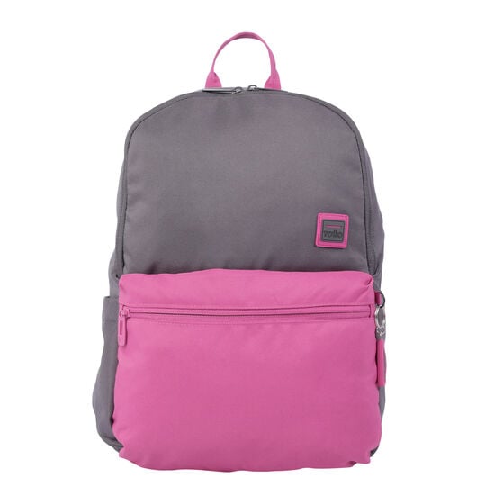 totto Mochila Dragonar - Gris y rosa