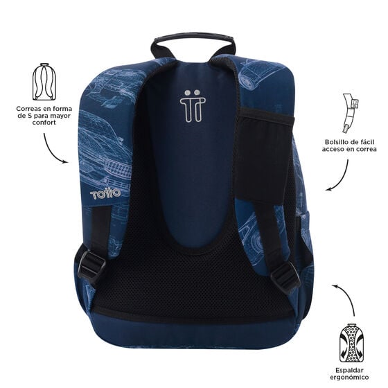 Totto Mochila Gommas - Blueprint