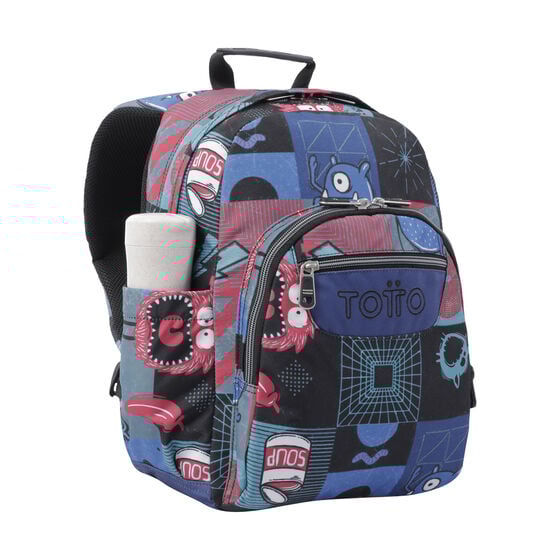 Totto Mochila Gommas - Cyber Monstruos