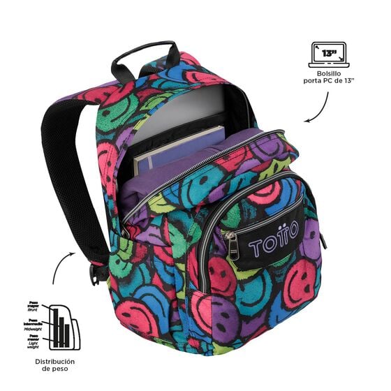 Totto Mochila Gommas - Emojis