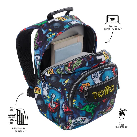 Totto Mochila Gommas - Gamertag