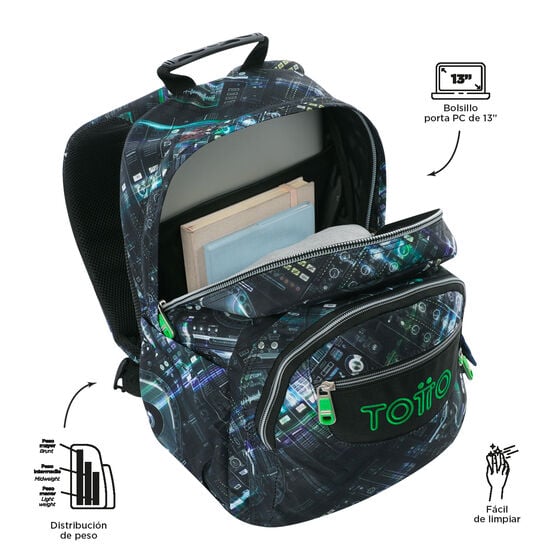Totto Mochila Gommas - Mixer Black