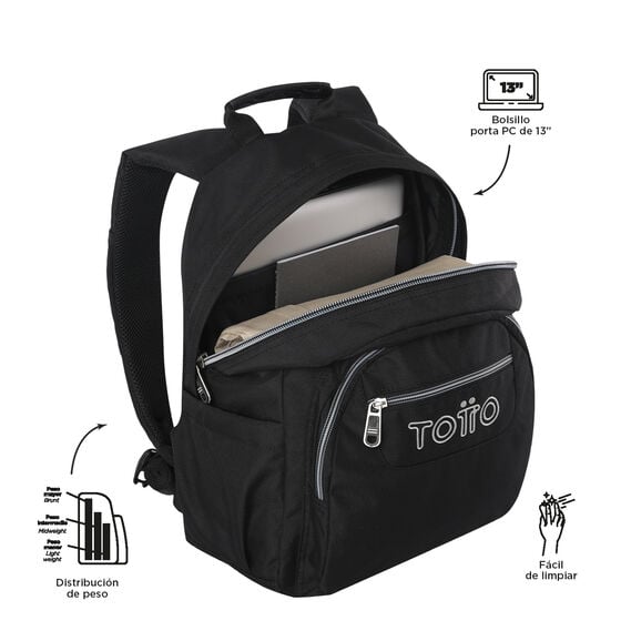 Totto Mochila Gommas - Negro