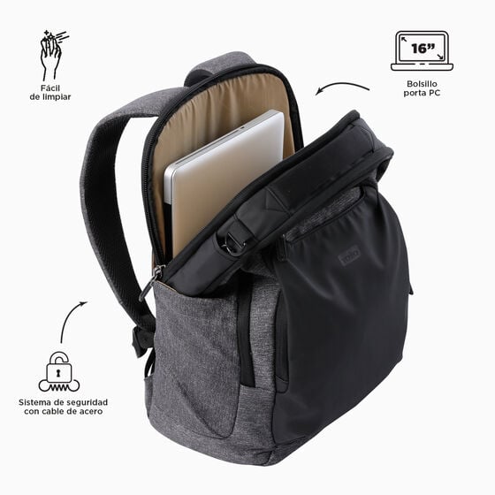Totto Mochila GTX 2.0 L - Charcoal Mix