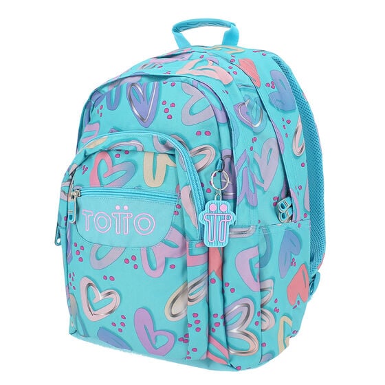 Totto Mochila Lápiz - Corazones Pintados