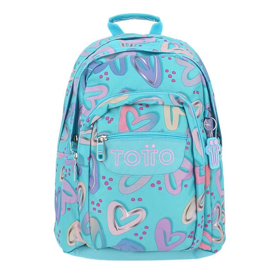 totto Mochila Lápiz - Corazones pintados