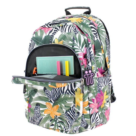 Totto Mochila Lápiz - Tropical Cebras