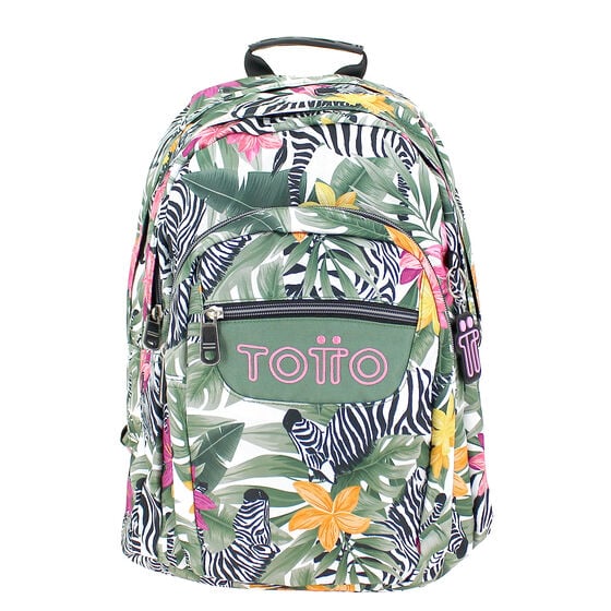 totto Mochila Lápiz - Tropical cebras