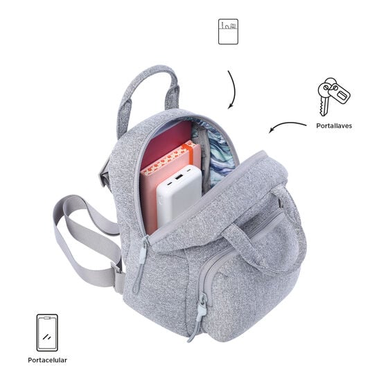 Totto Mochila Megumi XS - Gray Mix