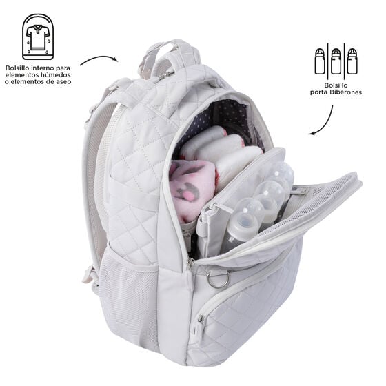Totto Mochila Pañalera Babybao 2.0 - White Sand