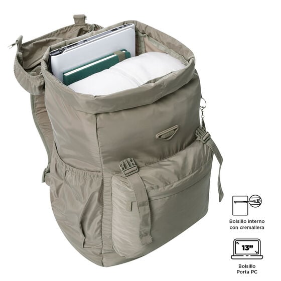 Totto Mochila Plegable Collapse - Desert Taupe
