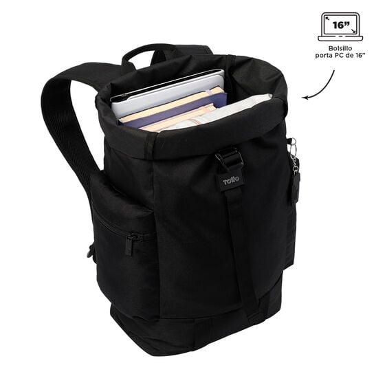 Totto Mochila Ray - Amberglow Black