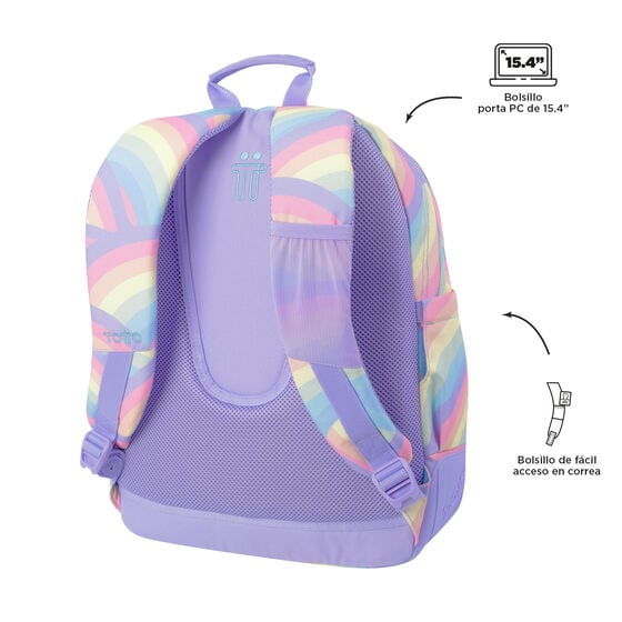 Totto Mochila Rayol - Arcoíris