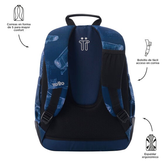 Totto Mochila Rayol - Blueprint