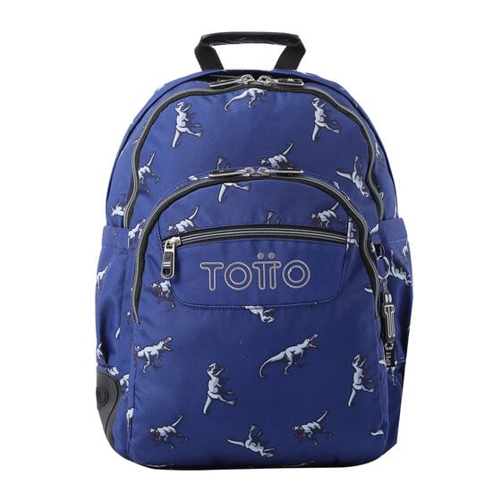 totto Mochila Rayol - Dinosaurs Blue