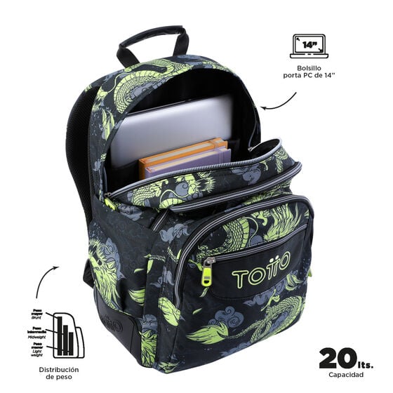 Totto Mochila Rayol - Dragony