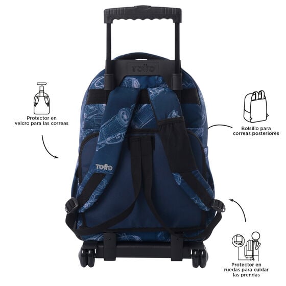 Totto Mochila Renglones - Blueprint