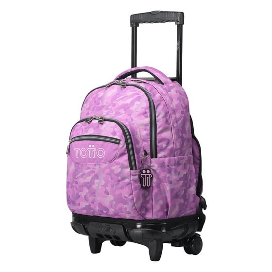 Totto Mochila Renglones - Camuflaje Rosa