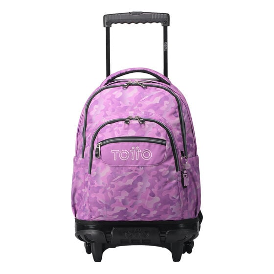 totto Mochila Renglones - Camuflaje rosa