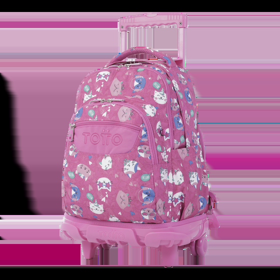 Totto Mochila Renglones - Fiesta Gatitos