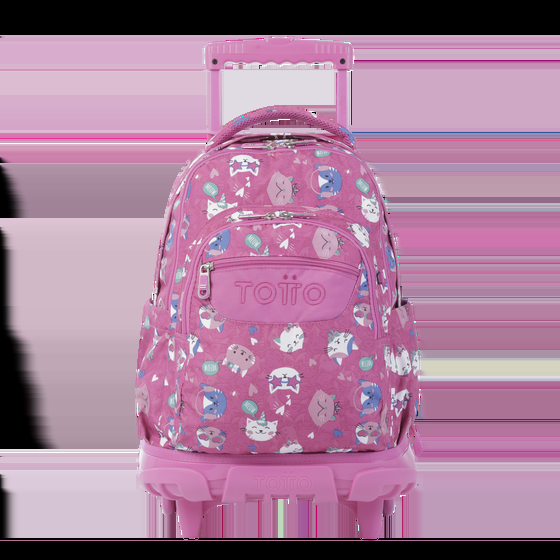 totto Mochila Renglones - Fiesta Gatitos