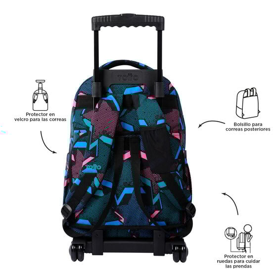 Totto Mochila Renglones - Lety Black